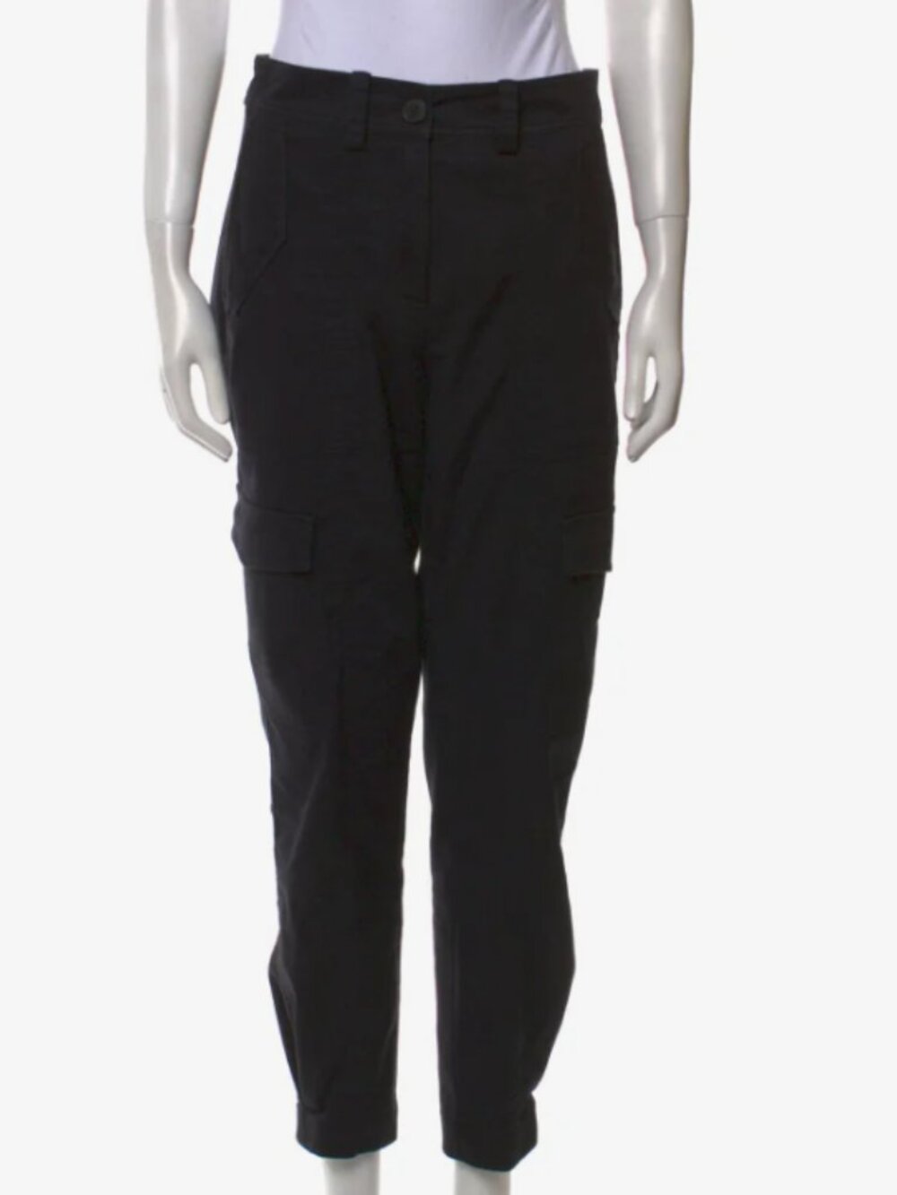 Derek Lam 10 Crosby Black Straight Leg High Rise Cargo Pants Women's 6/S